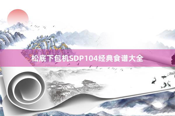 松底下包机SDP104经典食谱大全